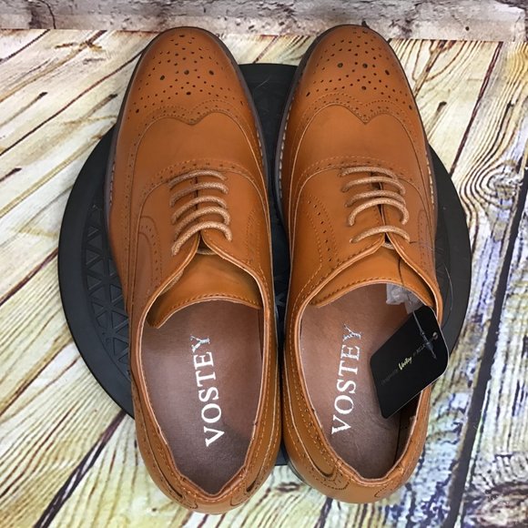 Vostey Shoes Vostey Milan Brown Cap Toe Derby Dress Shoes Poshmark
